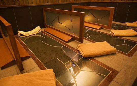 北天之丘 網走湖 鶴雅度假村 免費使用的岩盤浴「坤」