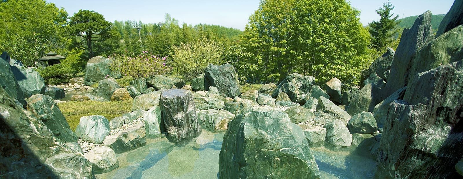 北天之丘 網走湖 鶴雅度假村 戶外的溫泉庭園