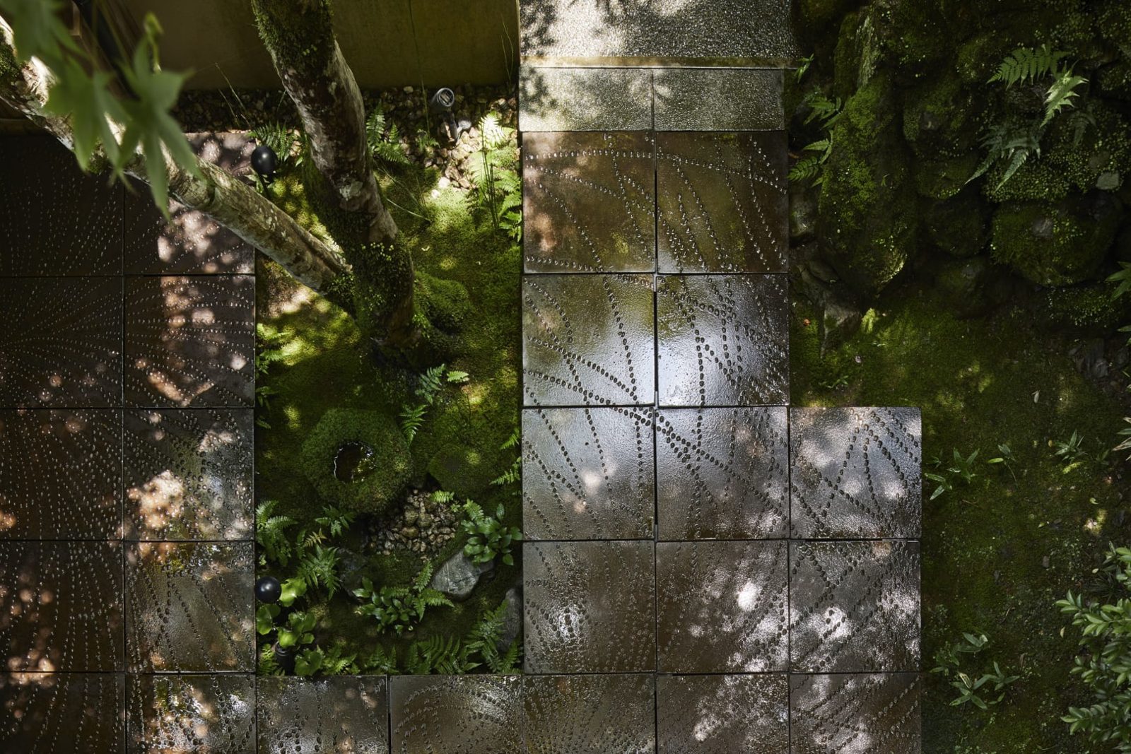 虹夕諾雅 京都 石階與苔庭