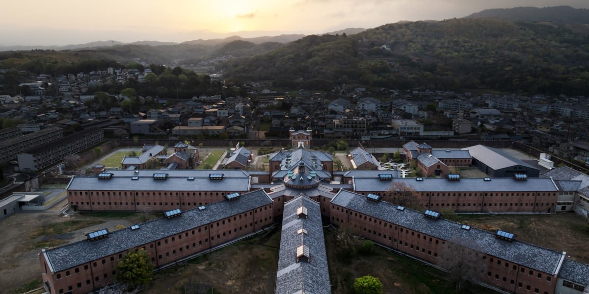 虹夕諾雅 奈良監獄 放射狀建築空拍