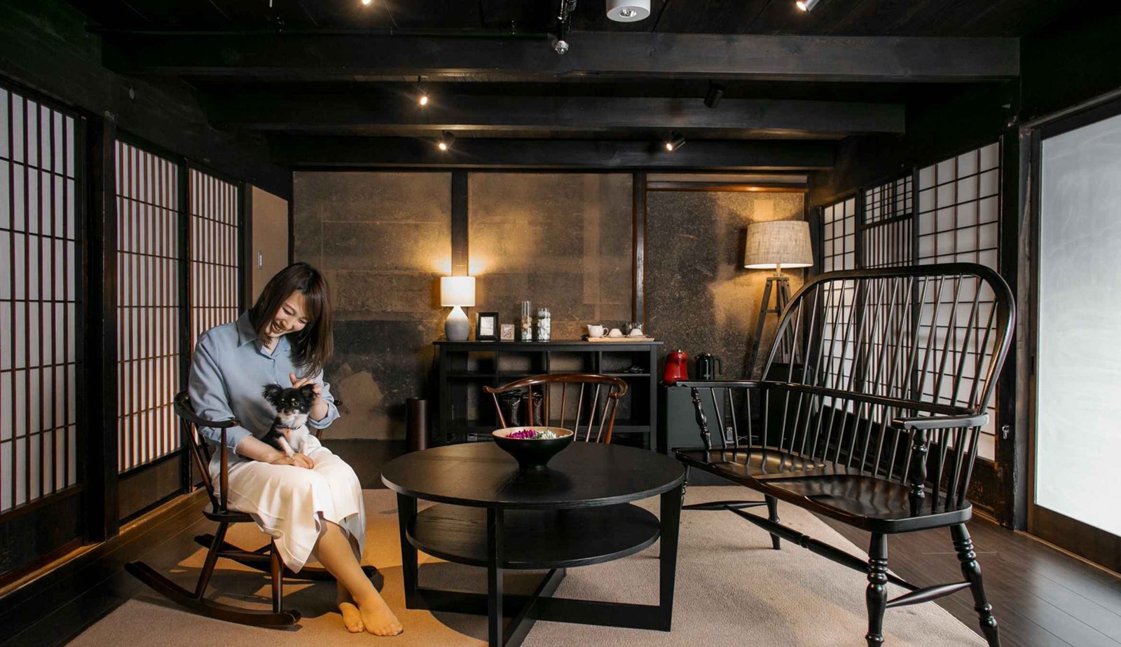 竹田城 城下町 HOTEL EN KUSUNOKI 257、KATSURA 127 平方公尺的包棟房，都可帶狗