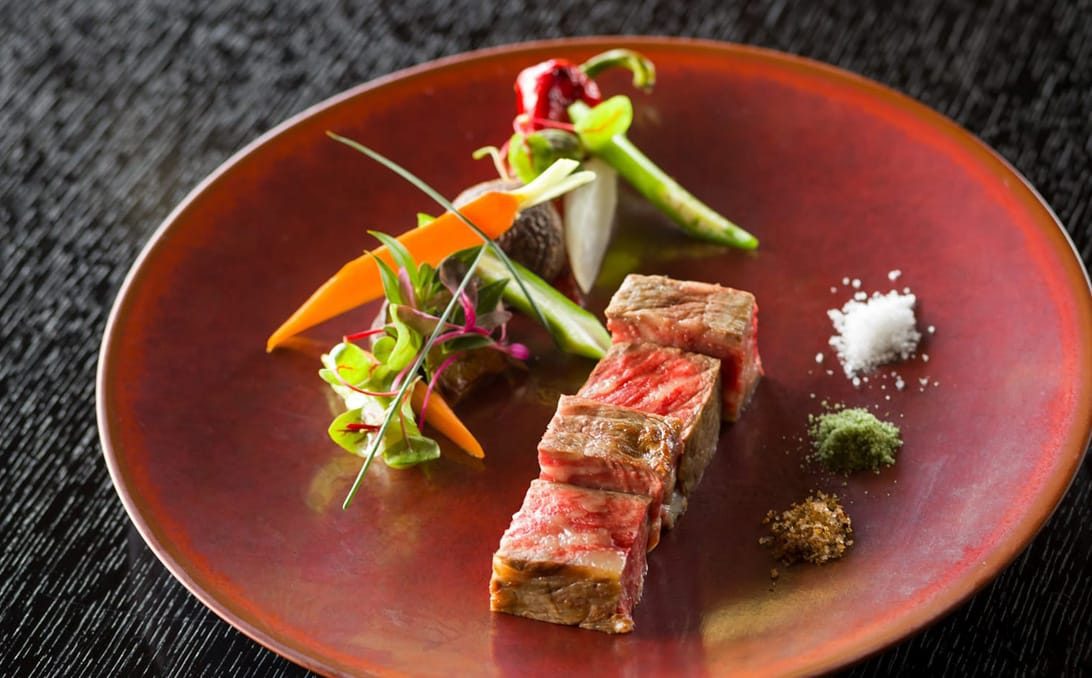 竹田城 城下町 HOTEL EN 料理的一道菜