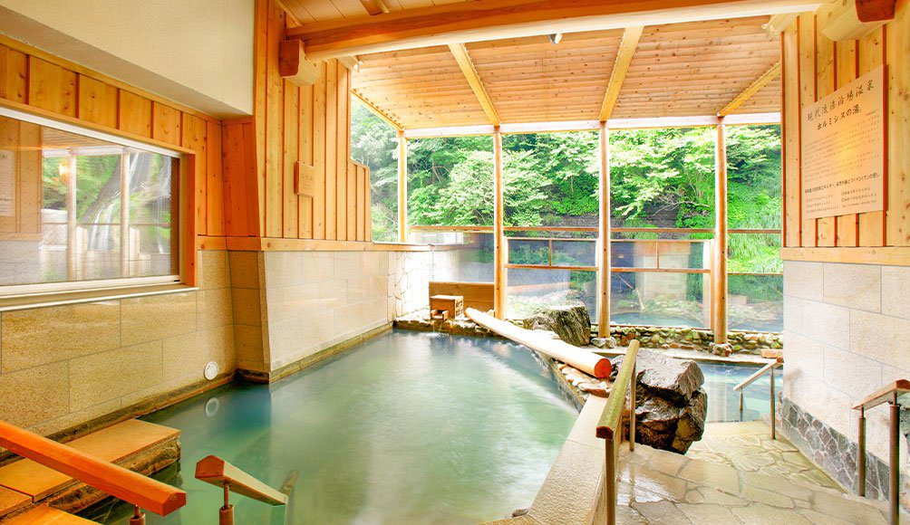 鹽原溫泉 新鹽原飯店 湯仙峽大浴場的立湯