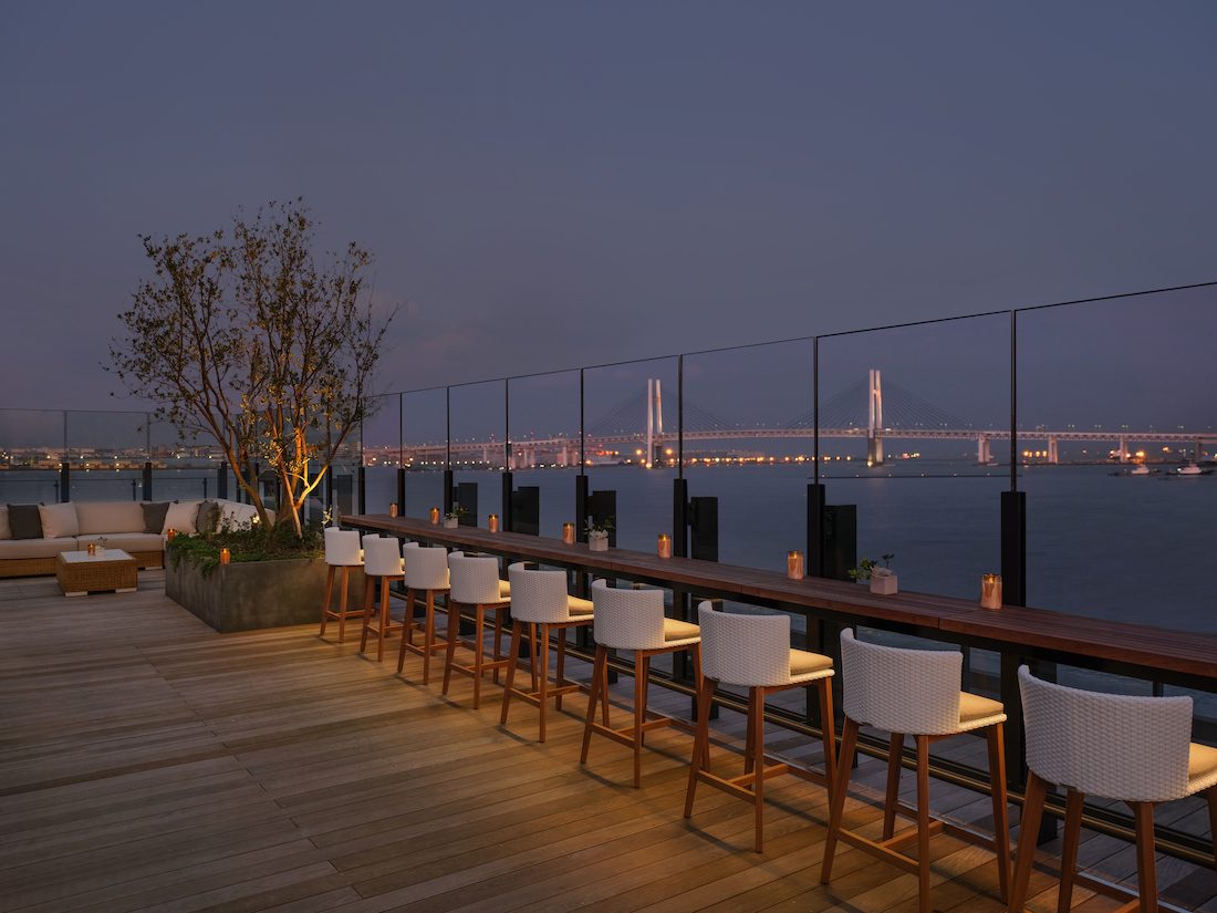 洲際酒店橫濱 Pier 8 限住客使用的頂樓 Rooftop 1859