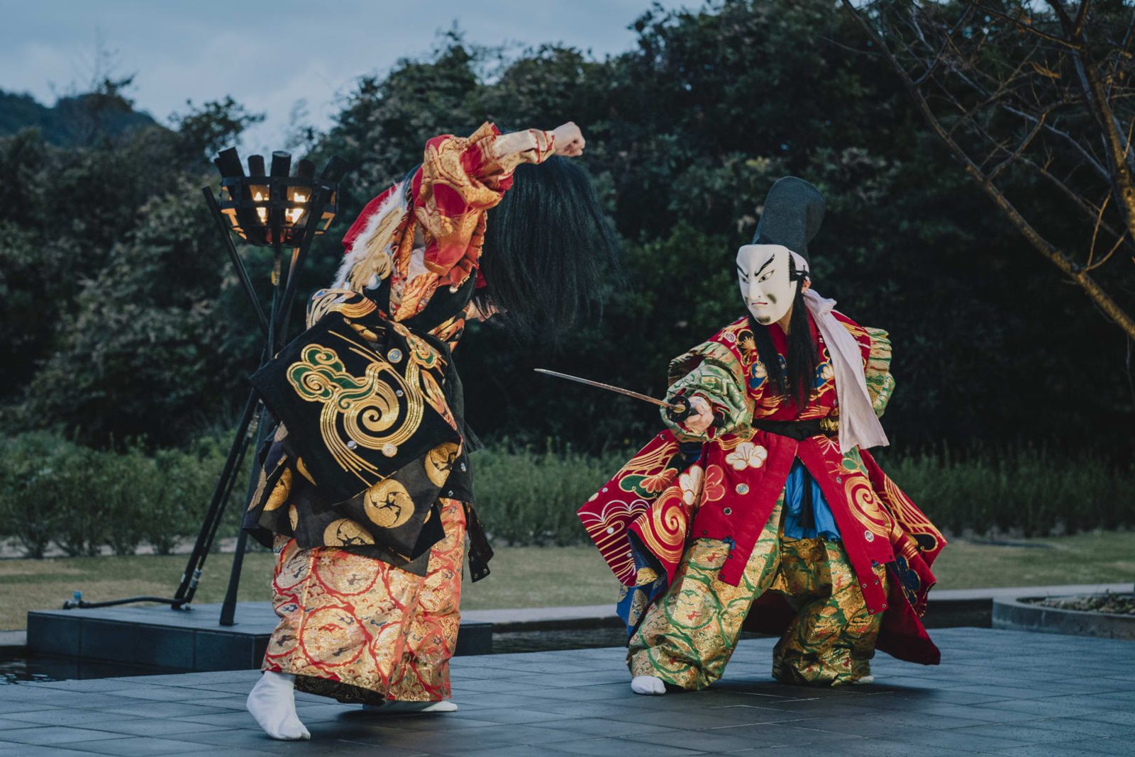 界 出雲 石見神樂的表演