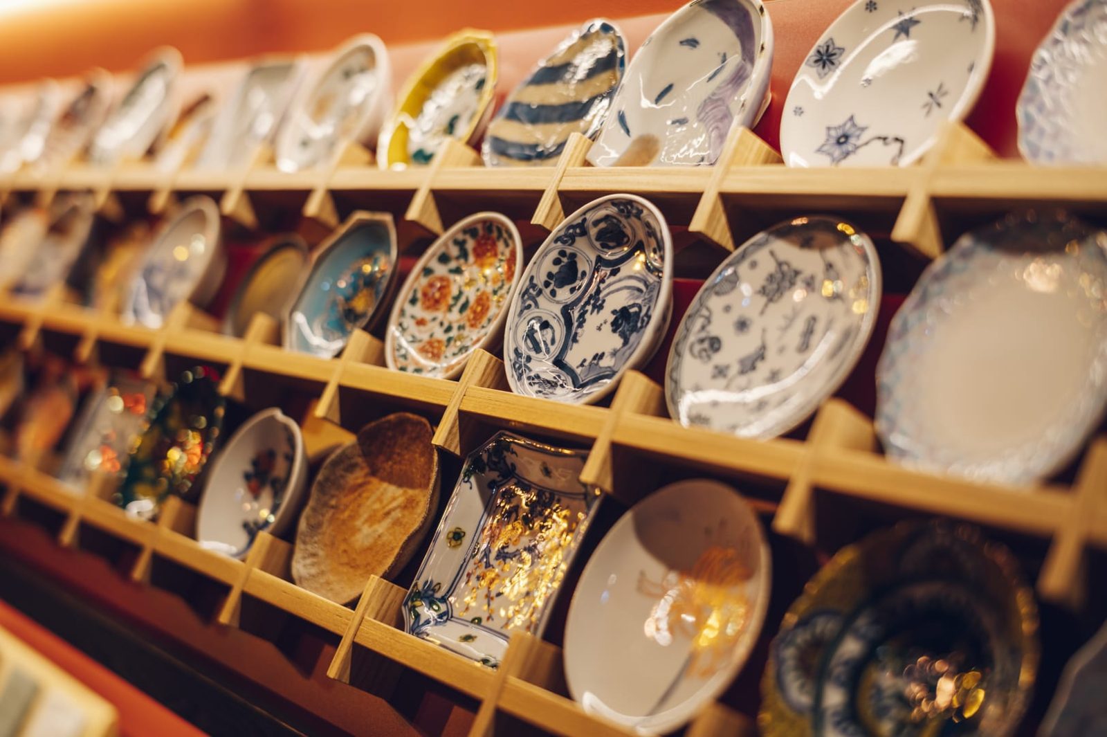界 加賀 九谷燒的展示