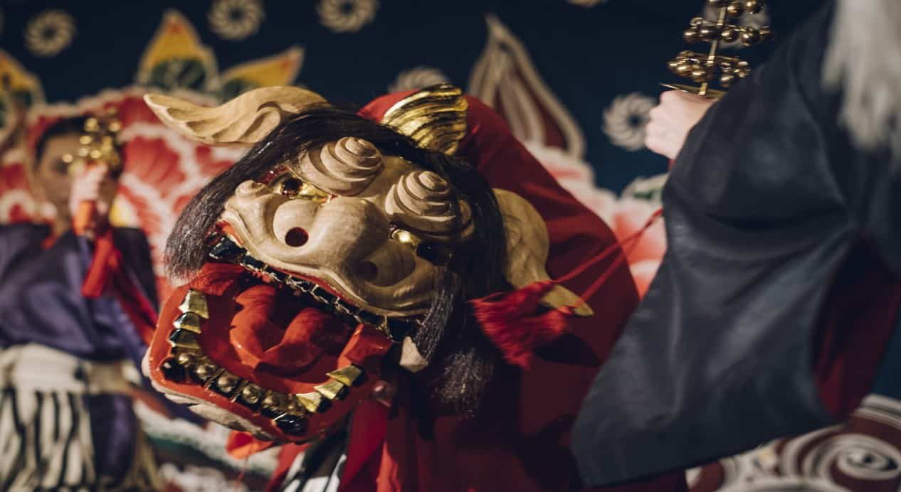 界 加賀 原創的加賀獅子舞「白銀之舞」