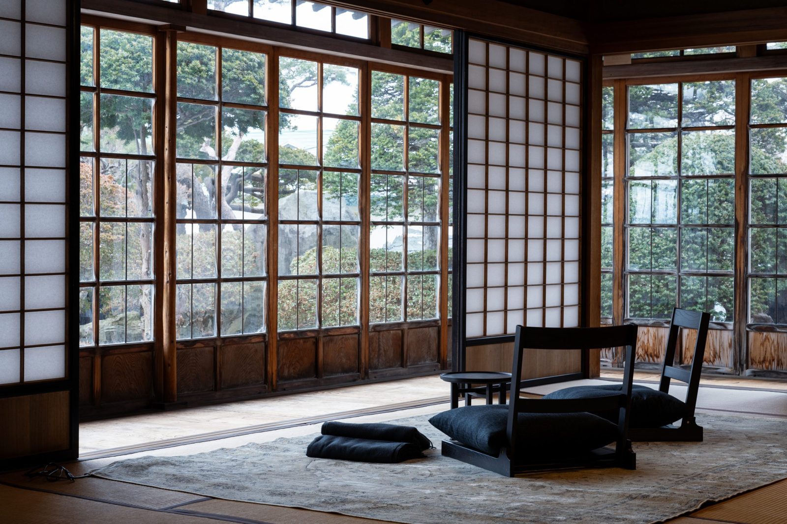 舊相馬家 Kazeno Heritage 函館 障子與庭園