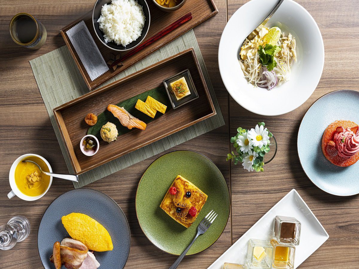舊輕井澤 KIKYO 希爾頓格芮精選酒店 à table 早餐的餐點