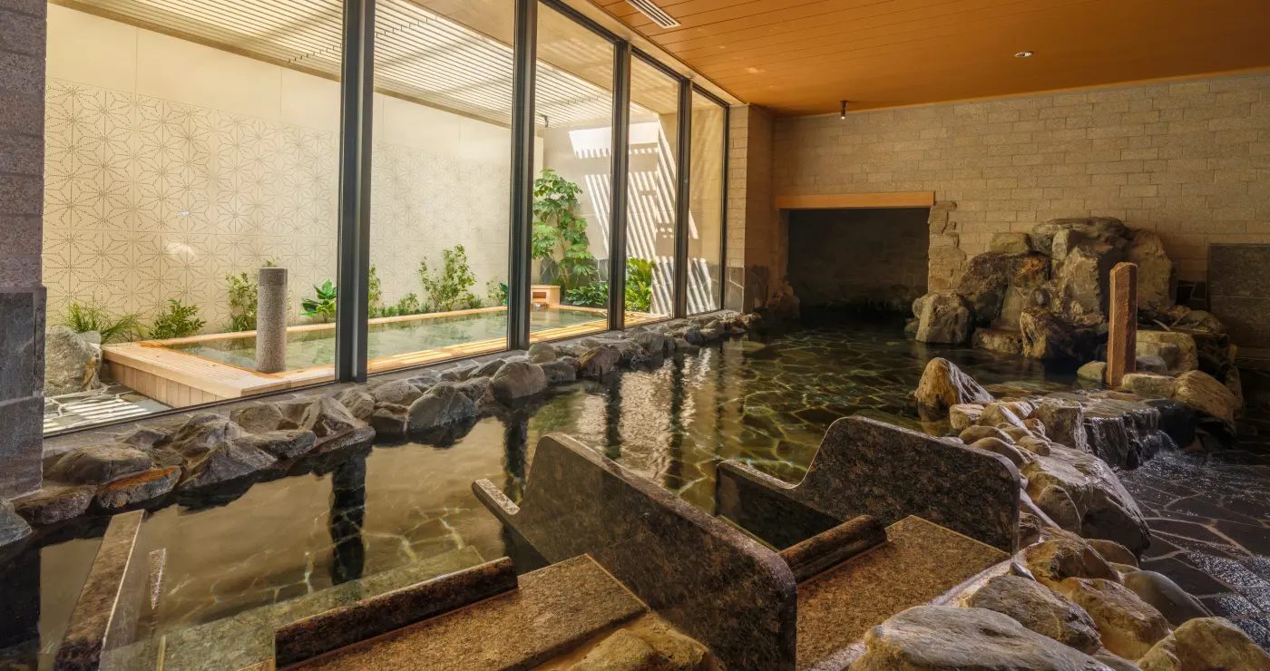 La Vista 熱海 Terrace 的大浴場「風波之湯」