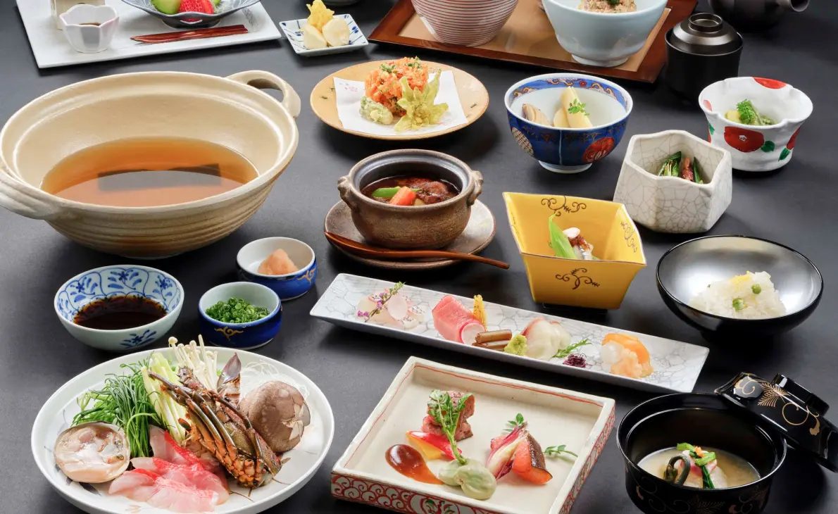 La Vista 熱海 Terrace 晚餐的和食會席