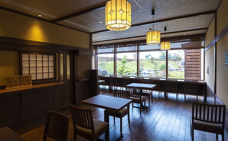 La Vista 霧島 Hills 館內的休息空間