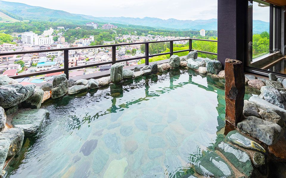 La Vista 草津 Hills 館內用到三個源泉