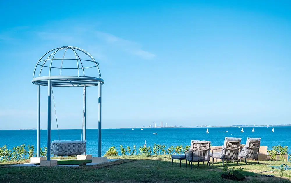 La Vista 橫須賀觀音崎 Terrace 看得到海的交誼廳