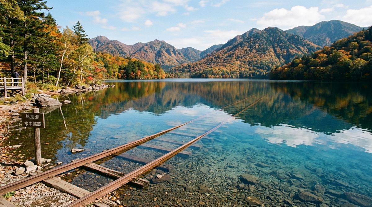 然別湖湖中鐵軌神隱少女秘境