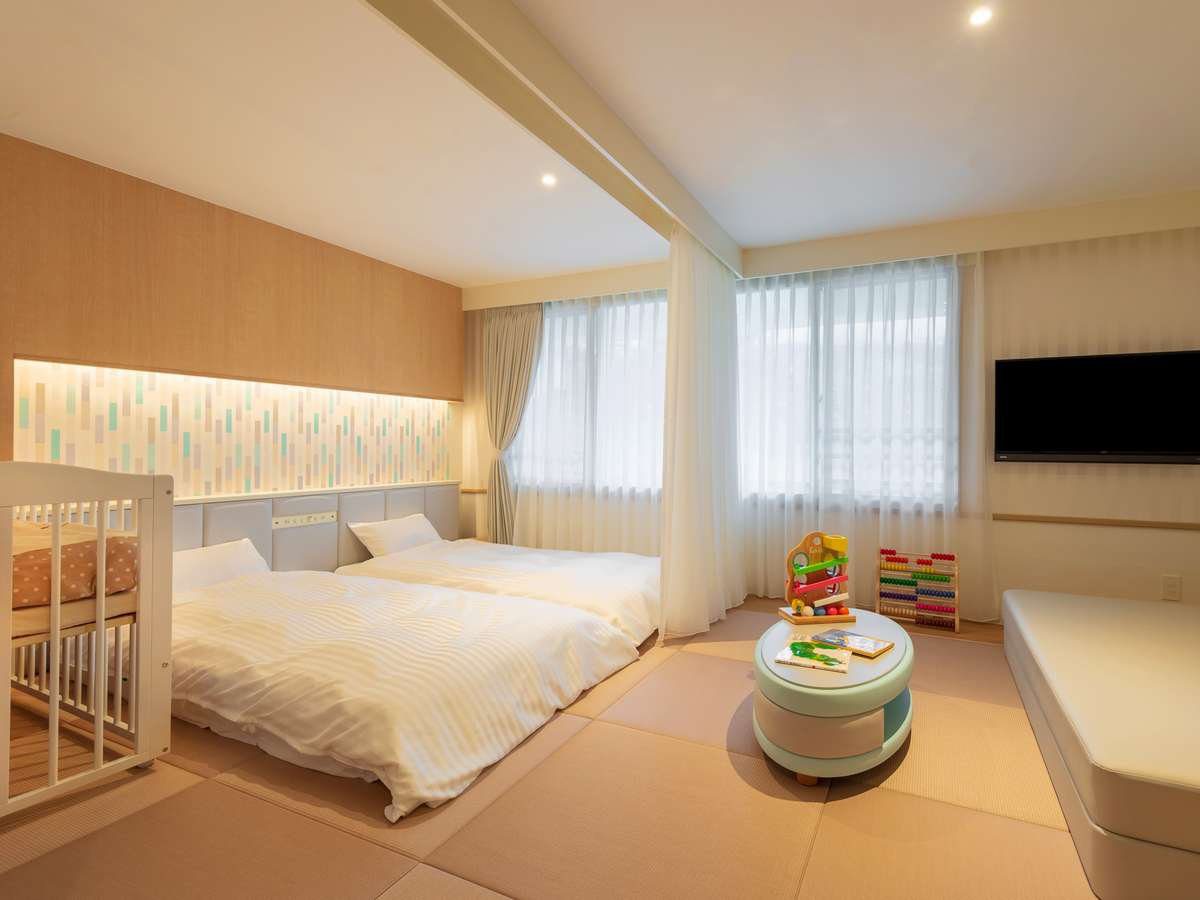 LIME RESORT 妙高 附嬰兒床與玩具的親子客房