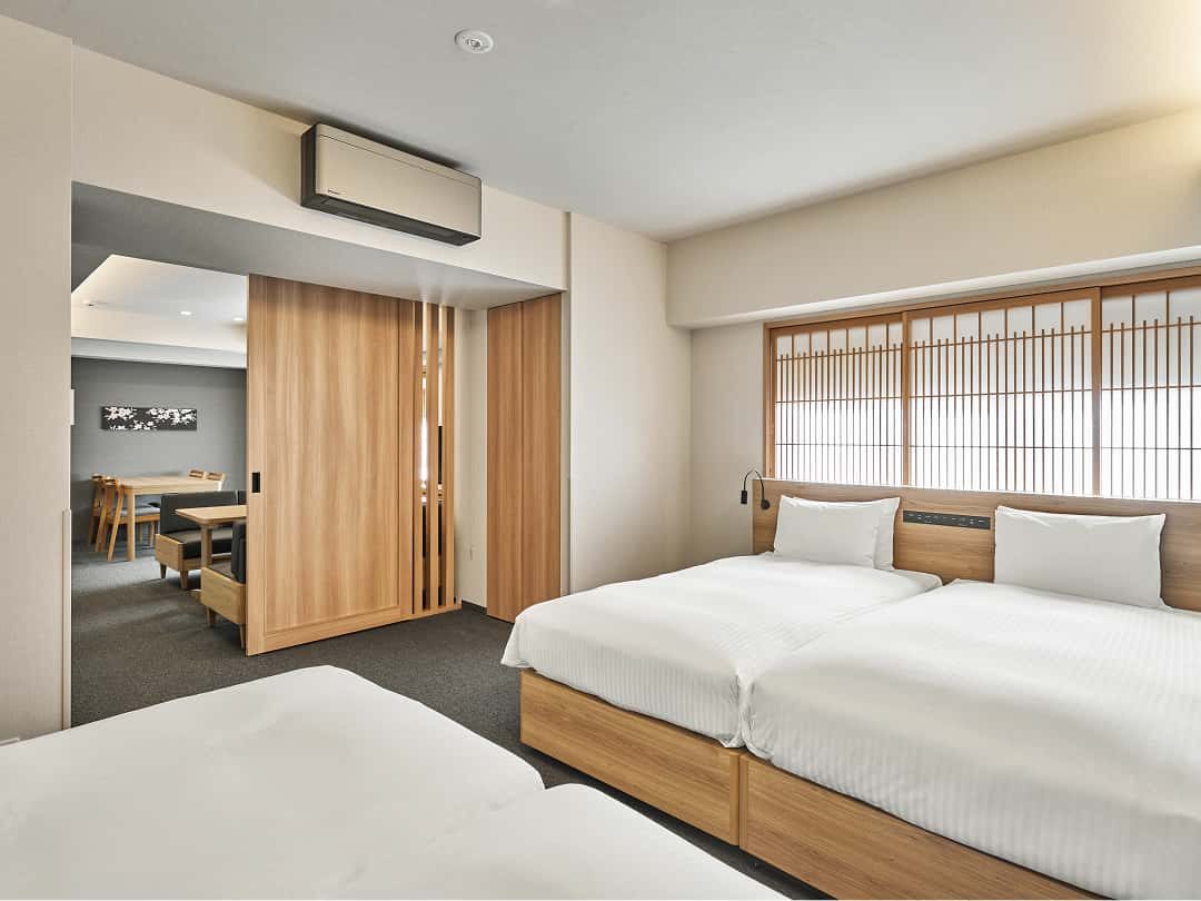 MIMARU京都 四条WEST 雙床臥室