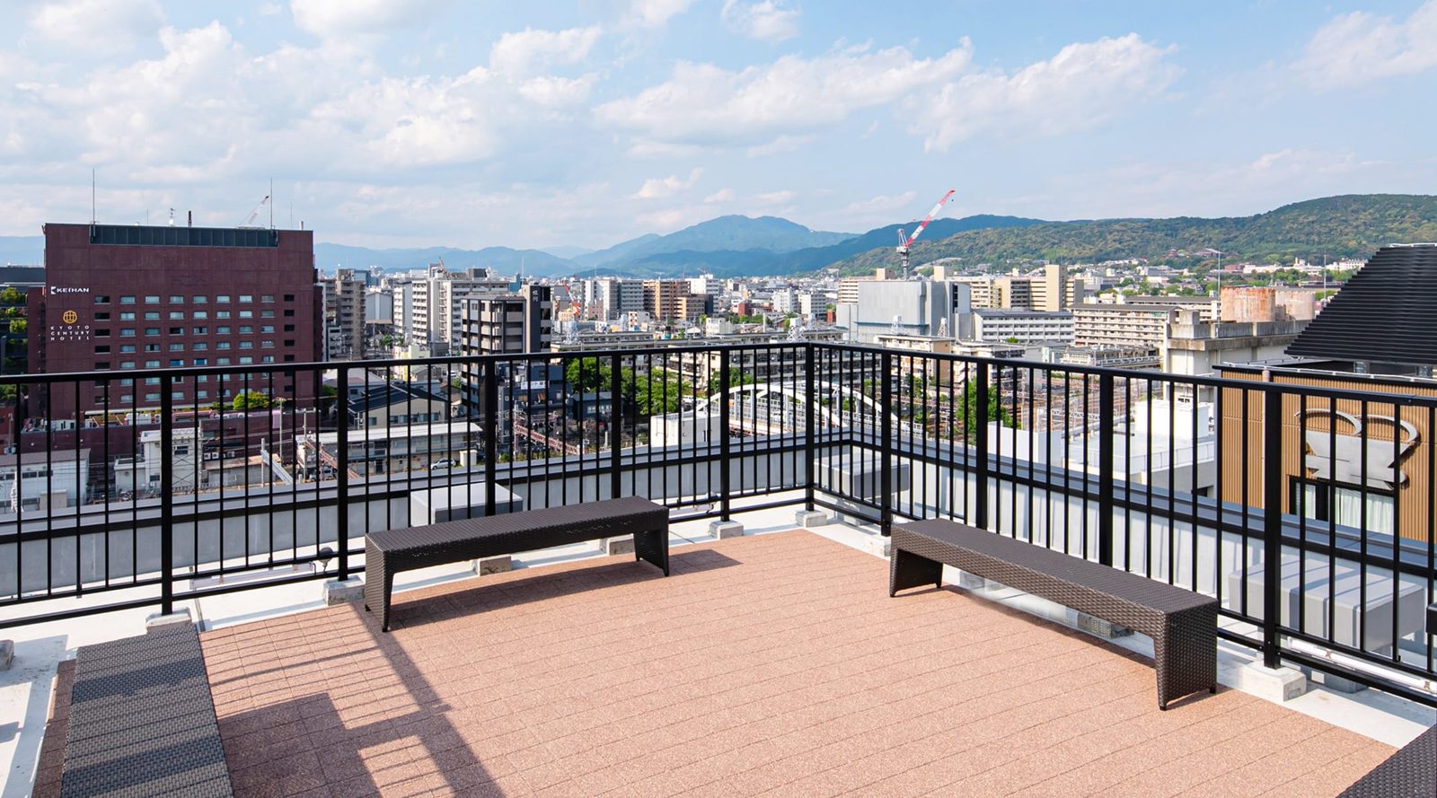 MIMARU京都 STATION 頂樓露台與京都站的地利