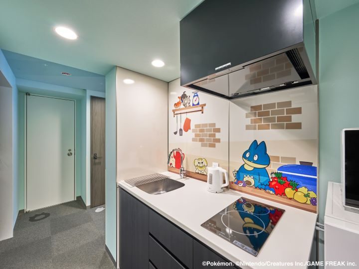 MIMARU京都 STATION 寶可夢主題房的廚房