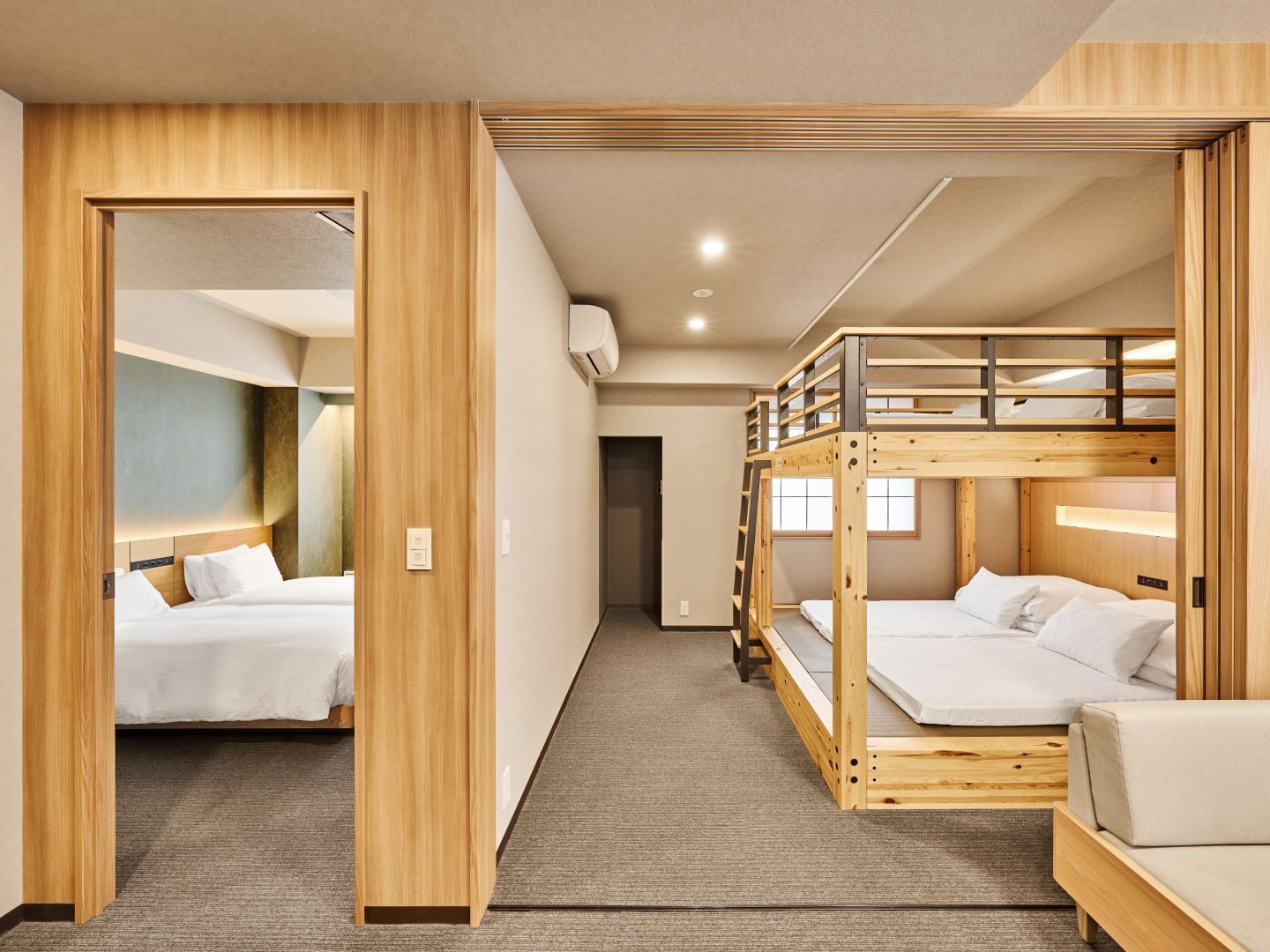 MIMARU SUITES 東京日本橋 兩房式家庭套房：閣樓床加榻榻米住 6 人