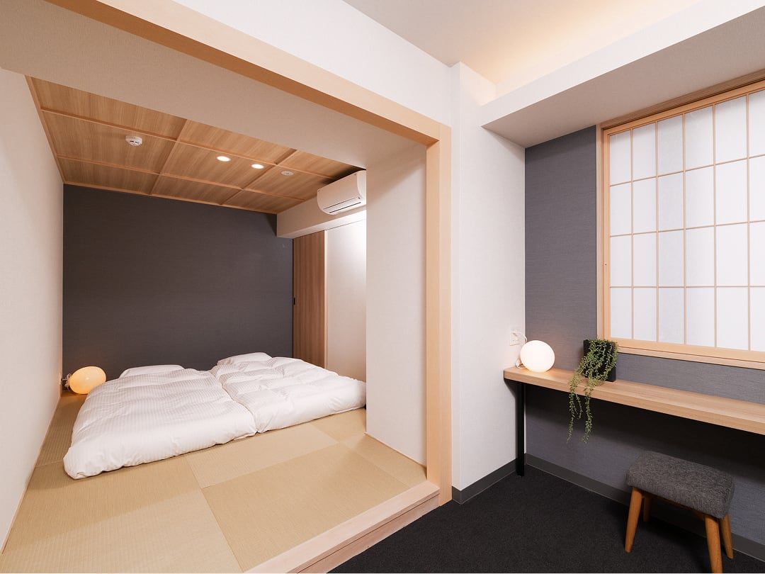 MIMARU東京 八丁堀 日式房的床鋪