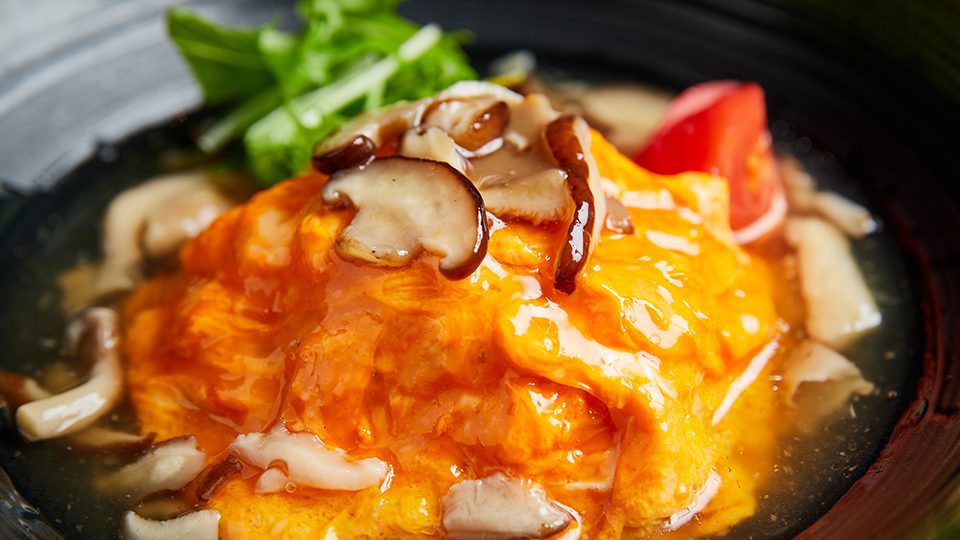 三井花園飯店 京都站前 早餐的和風勾芡蛋包飯