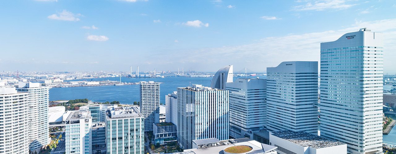 三井花園飯店 橫濱港未來 Premier 20 樓看出去的港未來全景
