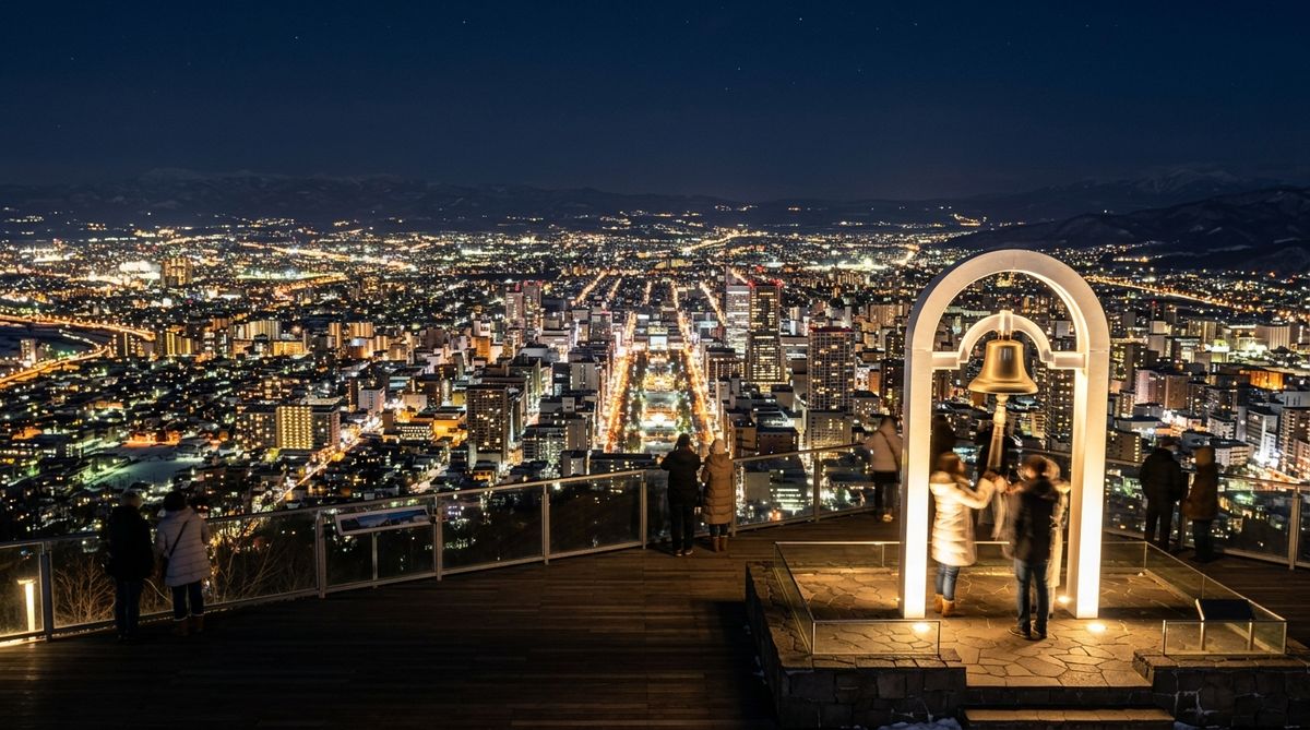 札幌藻岩山幸福之鐘與夜景