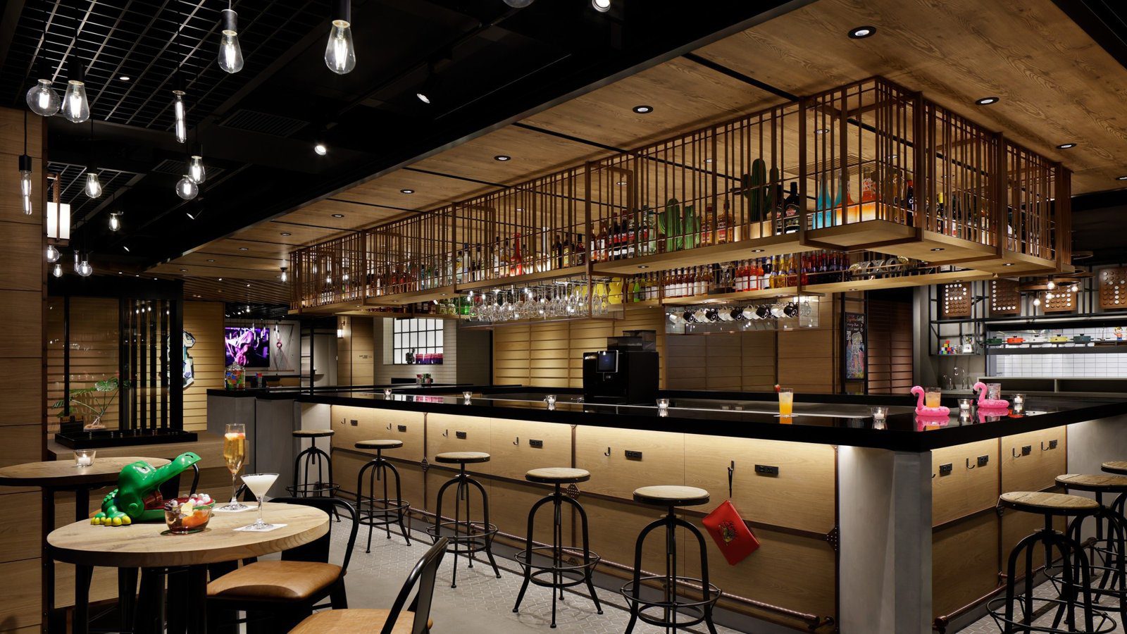 京都 Moxy 酒店 大廳酒吧吧檯