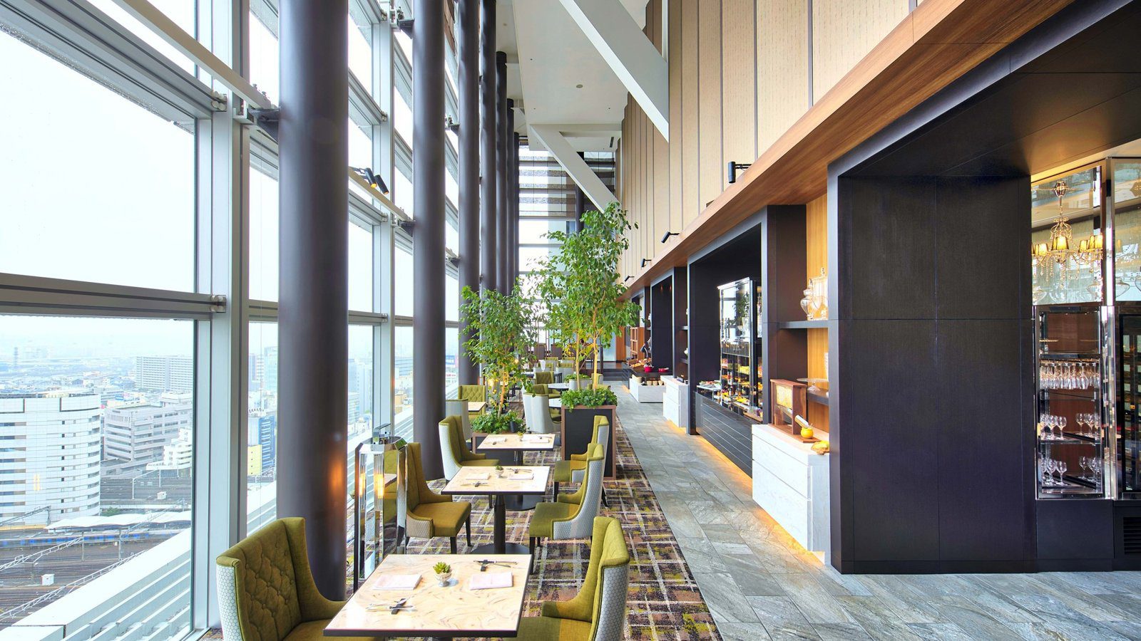 名古屋萬豪酒店 Club Lounge 窗邊座位