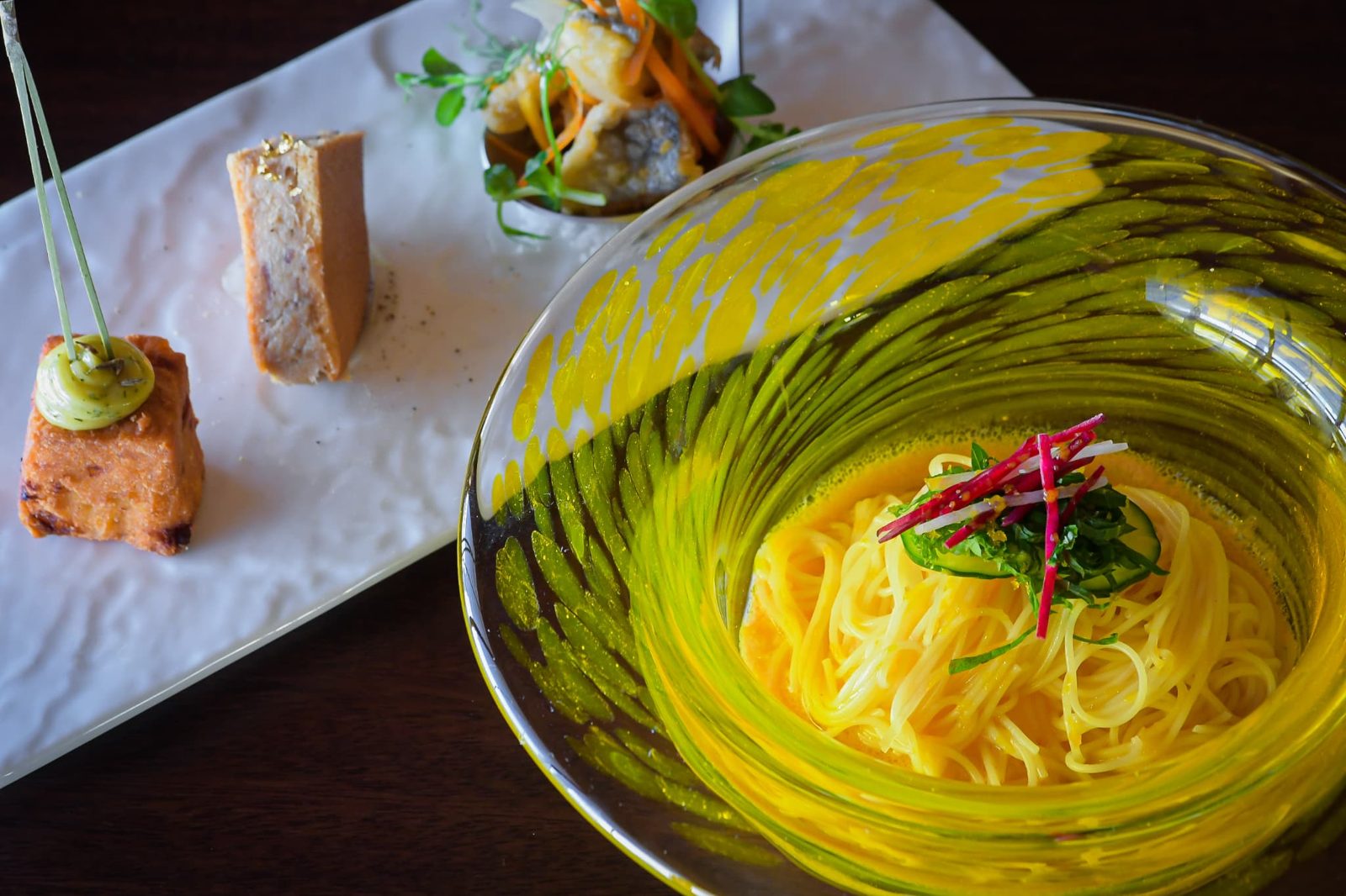 NIPPONIA 秩父 門前町 創作料理的一道菜