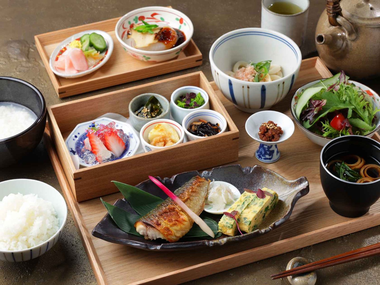 NIPPONIA HOTEL 伊勢河崎 商人町 SEICHO 棟的早餐