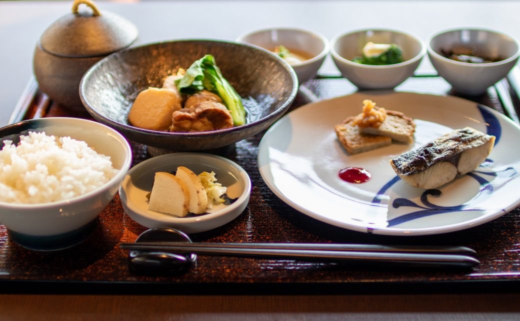 NIPPONIA HOTEL 大洲 城下町 大洲的和朝食