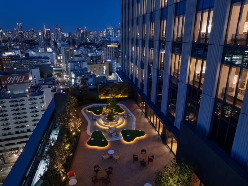 OMO5 東京五反田 by 星野集團 離地 60 公尺的空中花園