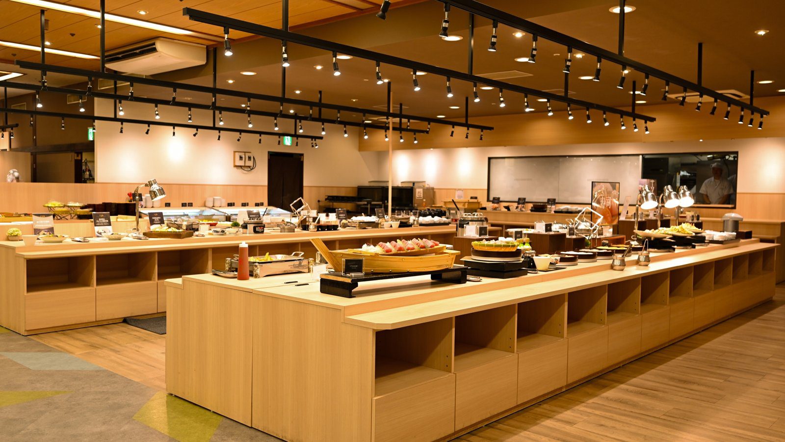 粟津溫泉 粟津大飯店 自助餐餐廳「四季彩」的料理檯