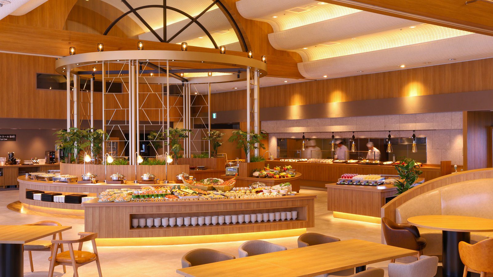 松島溫泉 Premium 壯觀飯店 自助餐餐廳與料理檯
