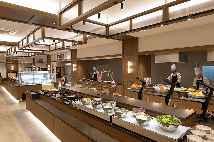 伊香保溫泉 Premium 伊香保 餐廳「楓雅」的自助餐檯