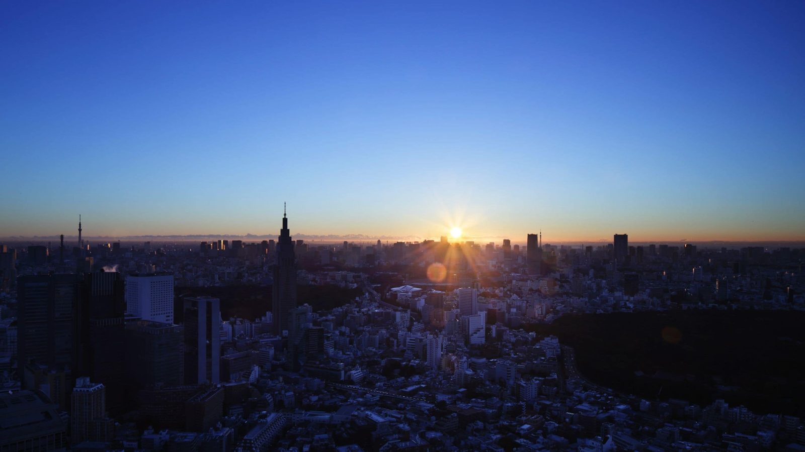 東京柏悅酒店 從高樓層看出去的東京夜景
