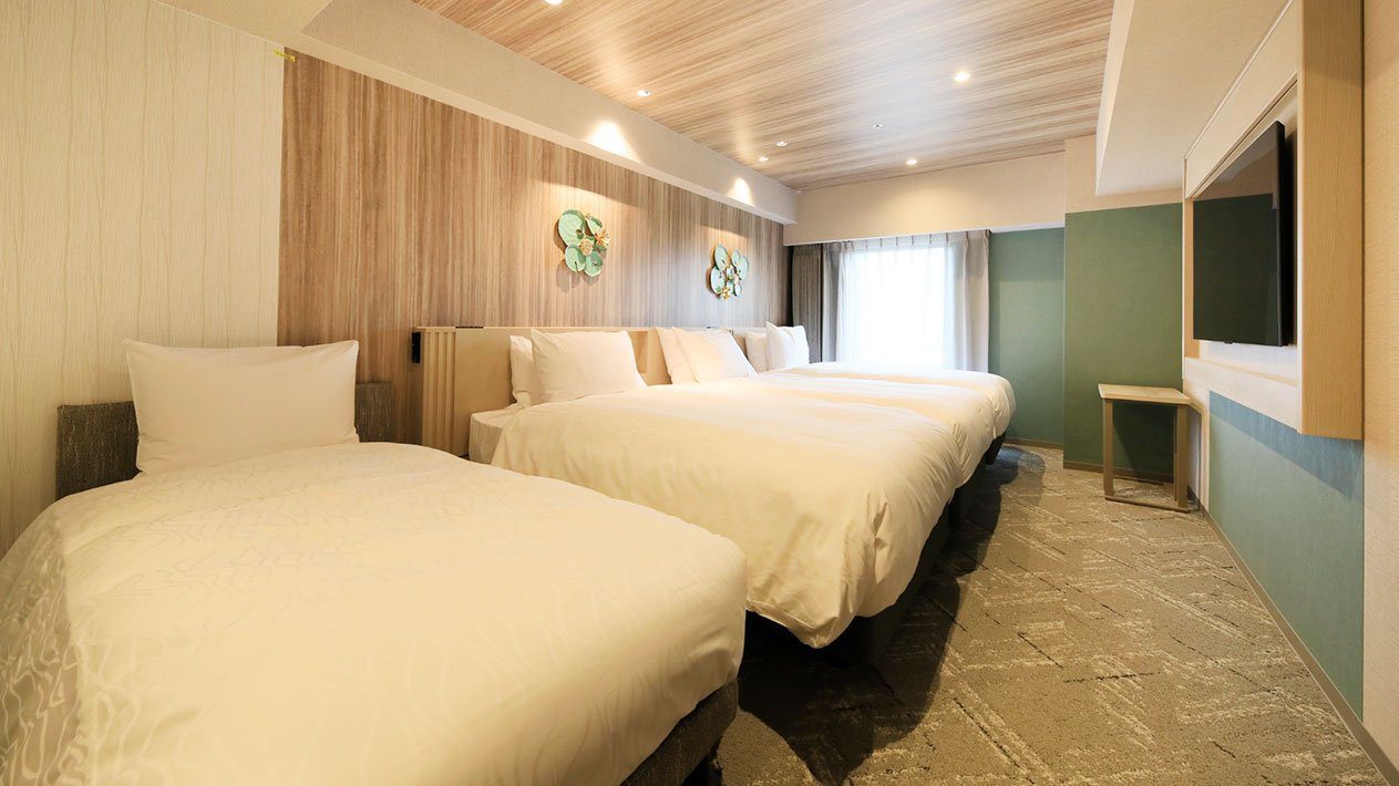Richmond Hotel 盛岡站前 三床客房