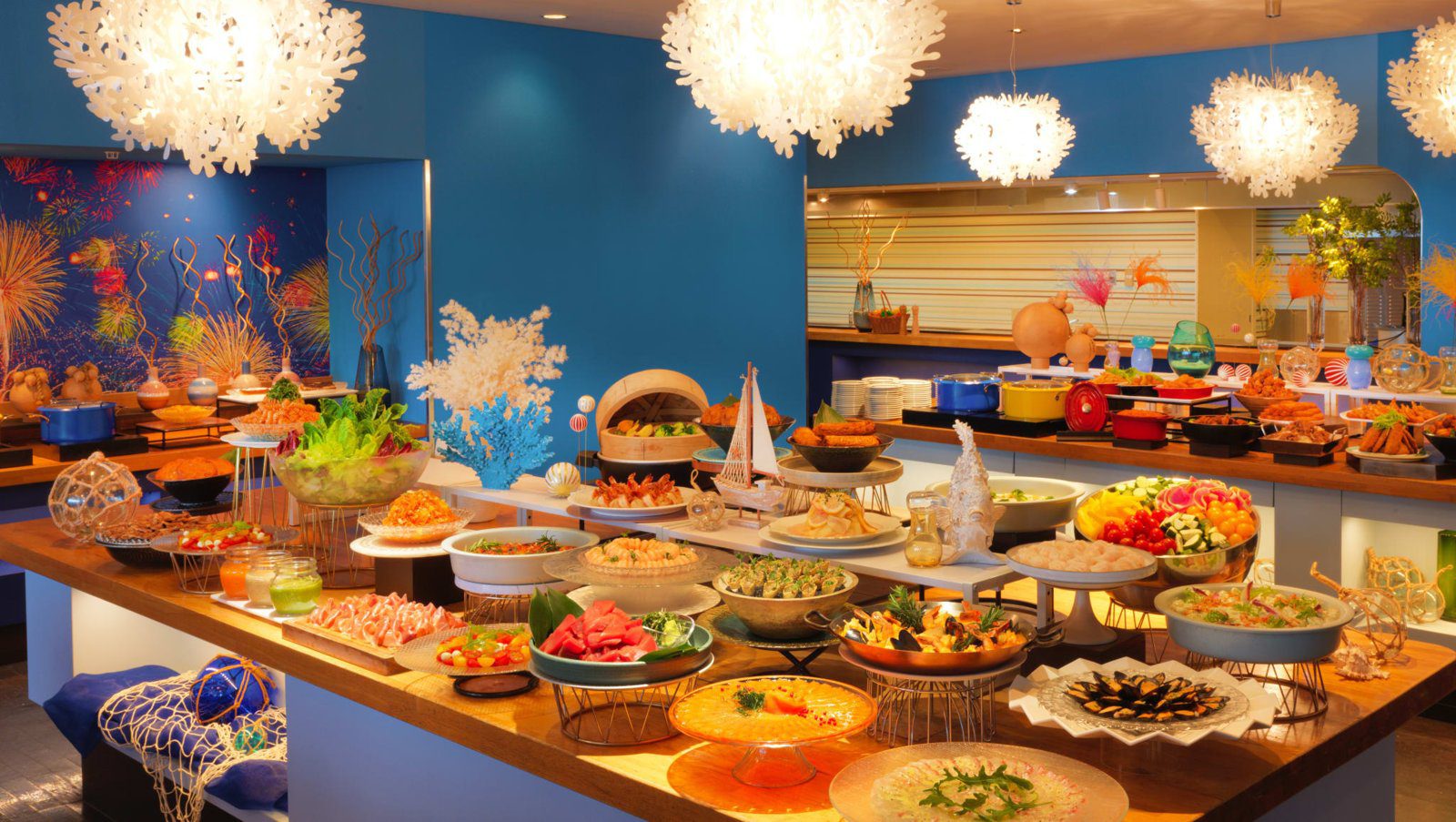 星野集團 RISONARE 熱海 Studio Buffet もぐもぐ的海鮮自助餐檯