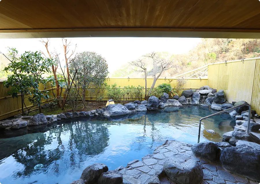 修善寺溫泉 桂川 大浴場的露天風呂