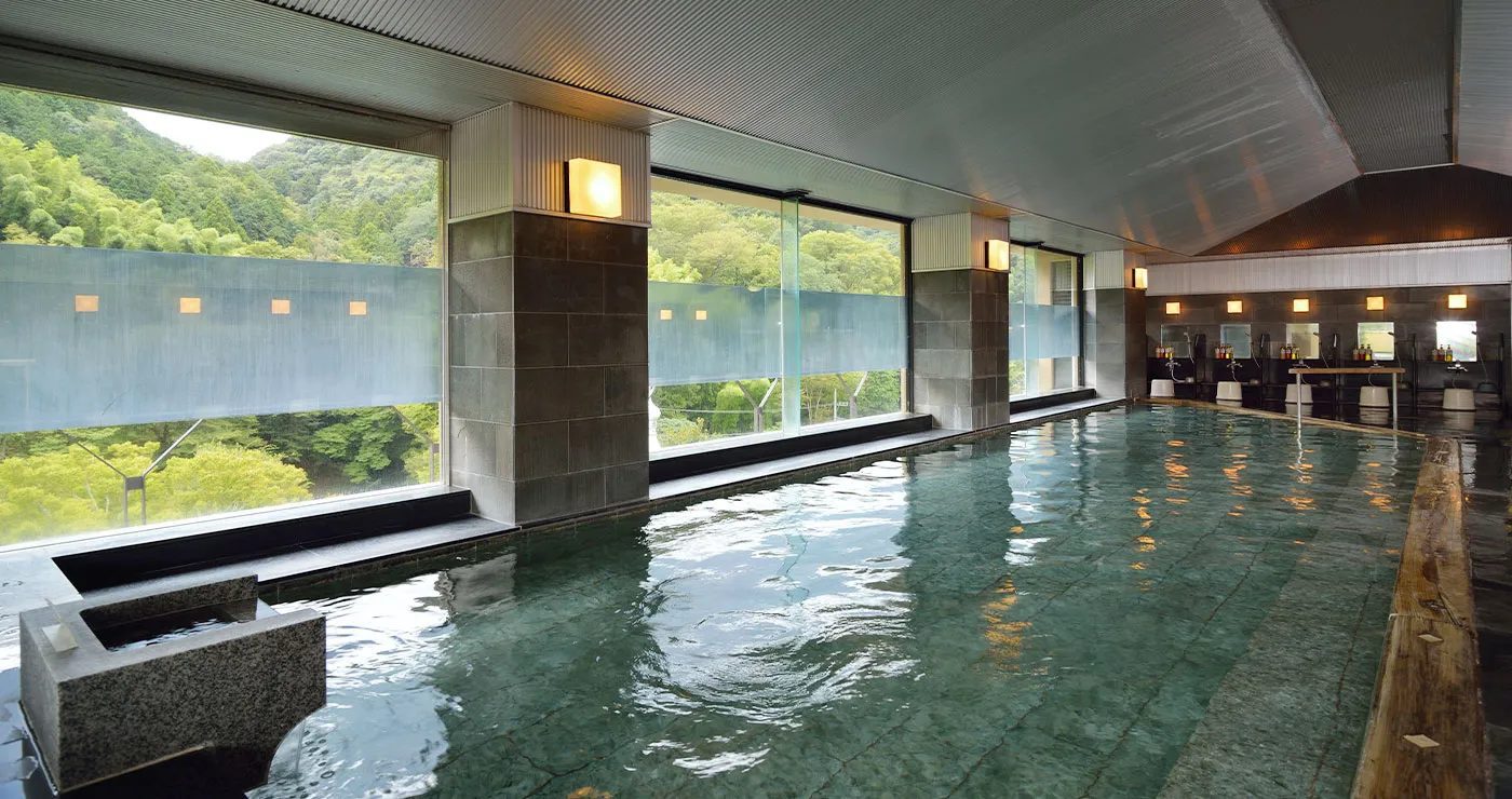 修善寺溫泉 桂川 大浴場的內湯