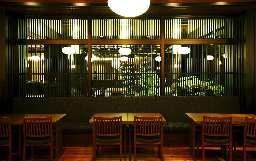 飛驒花里之湯 高山櫻庵 館內的食事處