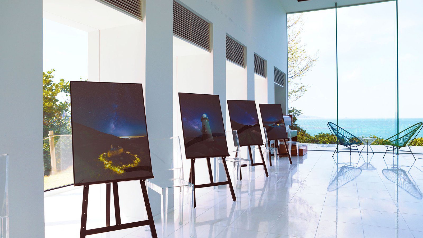鳥羽浦村 TAOYA 志摩 展示星空照片的 Stardust Gallery