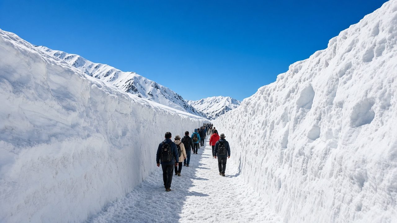 立山黑部雪之大谷的雪牆
