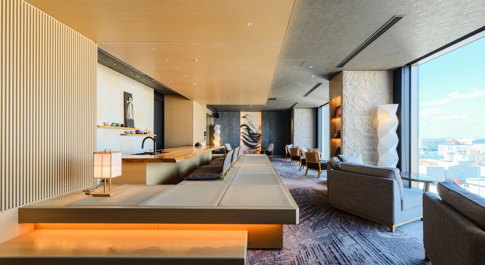 THE BLOSSOM HAKATA Premier 14 樓 HAKATA LOUNGE 和風休憩區