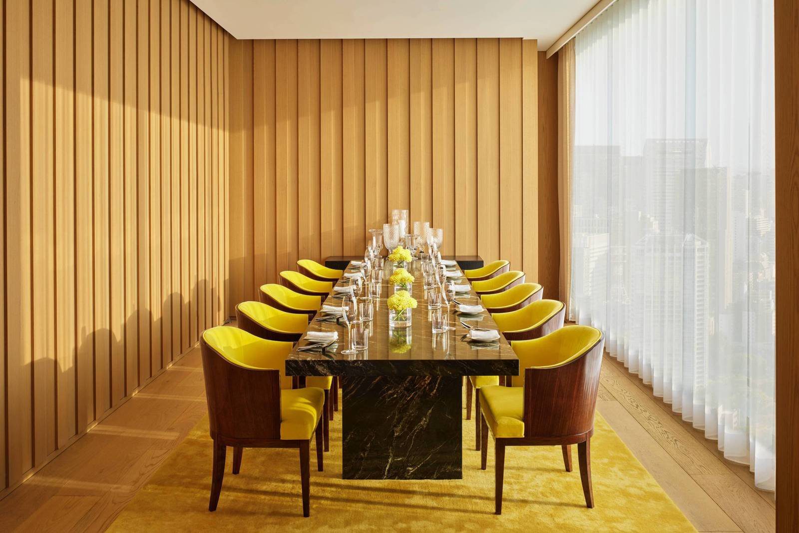 東京虎之門艾迪遜酒店 The Jade Room 包廂長桌
