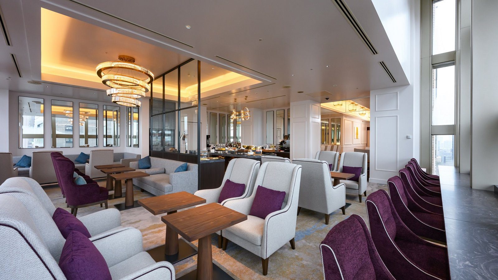 第一飯店東京 21 樓 Club Lounge 座位區