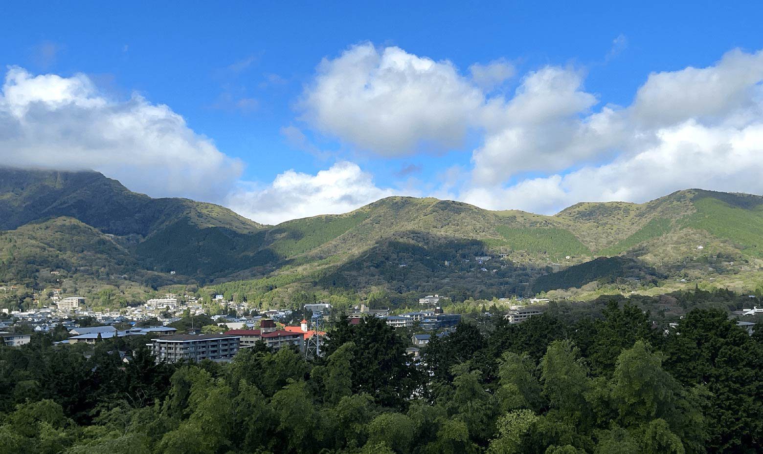 箱根 金乃竹 仙石原 仙石原周邊的山景