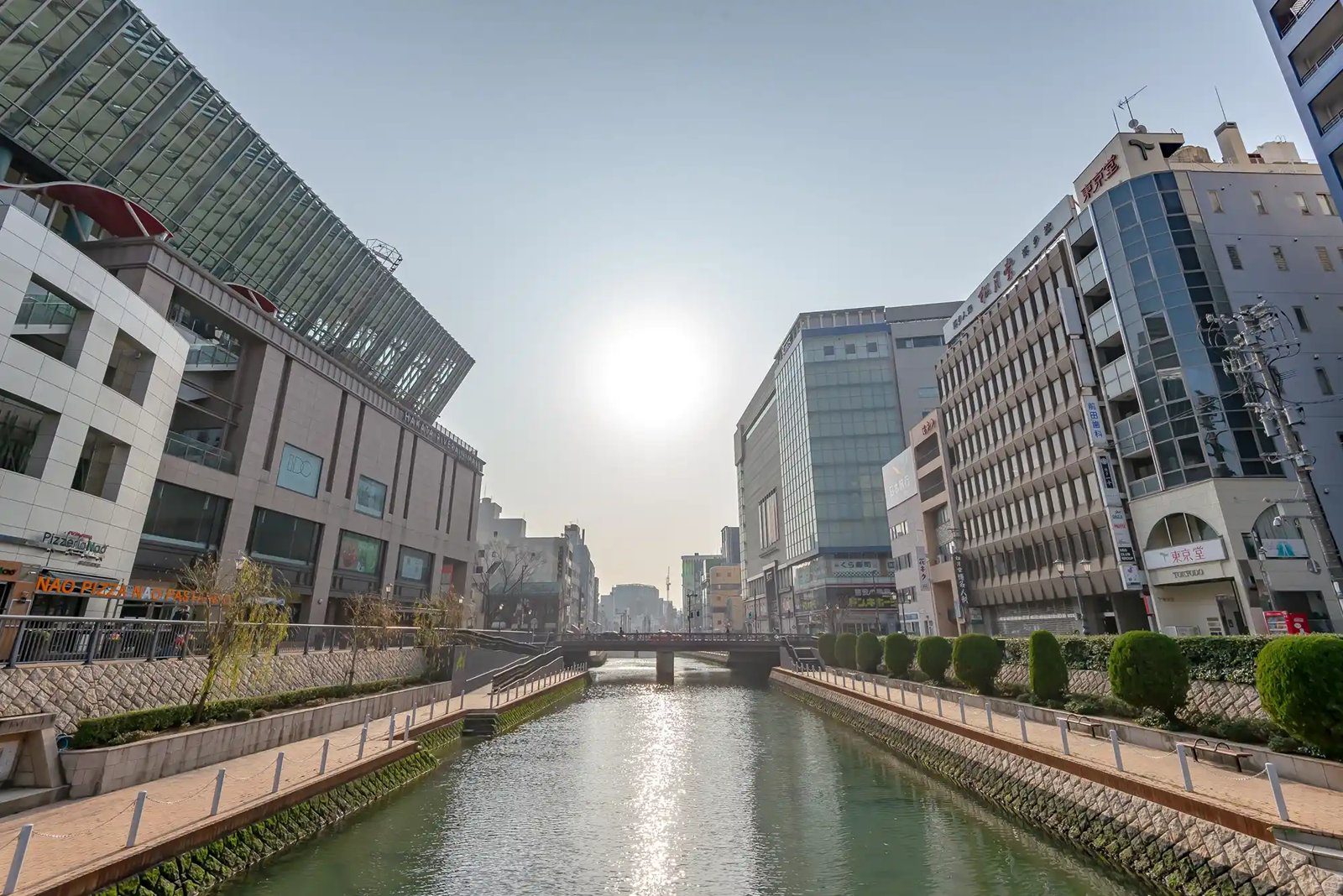 福岡大倉酒店 博多川河岸與周邊街景